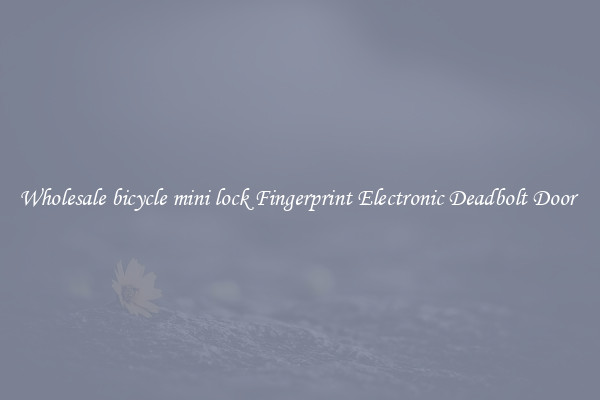 Wholesale bicycle mini lock Fingerprint Electronic Deadbolt Door 