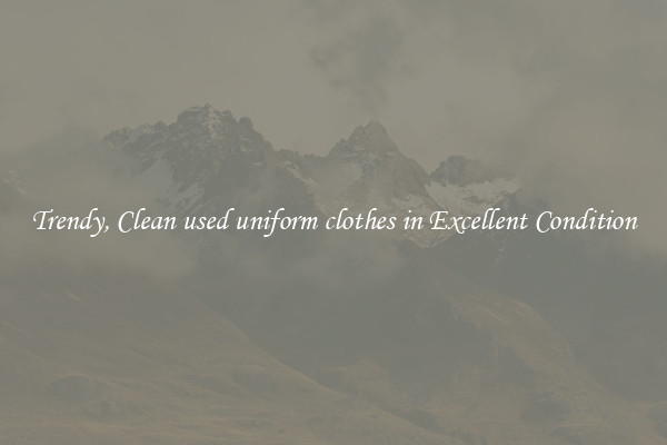 Trendy, Clean used uniform clothes in Excellent Condition