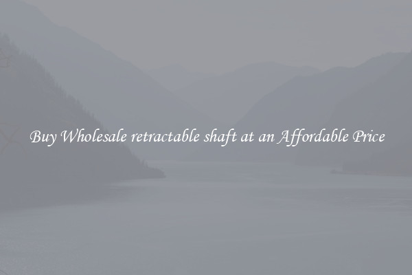 Buy Wholesale retractable shaft at an Affordable Price