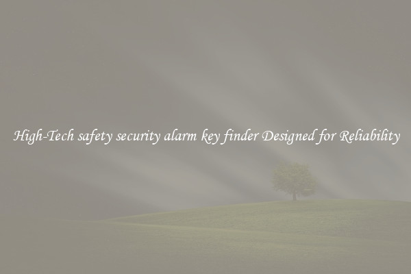 High-Tech safety security alarm key finder Designed for Reliability