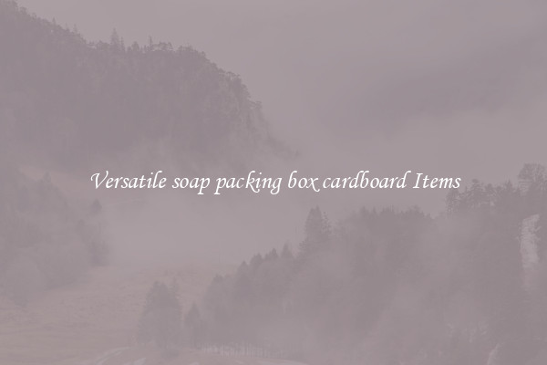 Versatile soap packing box cardboard Items