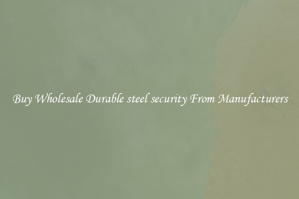 Buy Wholesale Durable steel security From Manufacturers